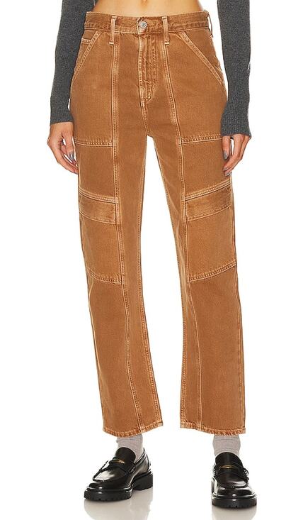 Agolde Pants - Agolde Organic Brown Cooper Cargo Size 23 Denim Jeans